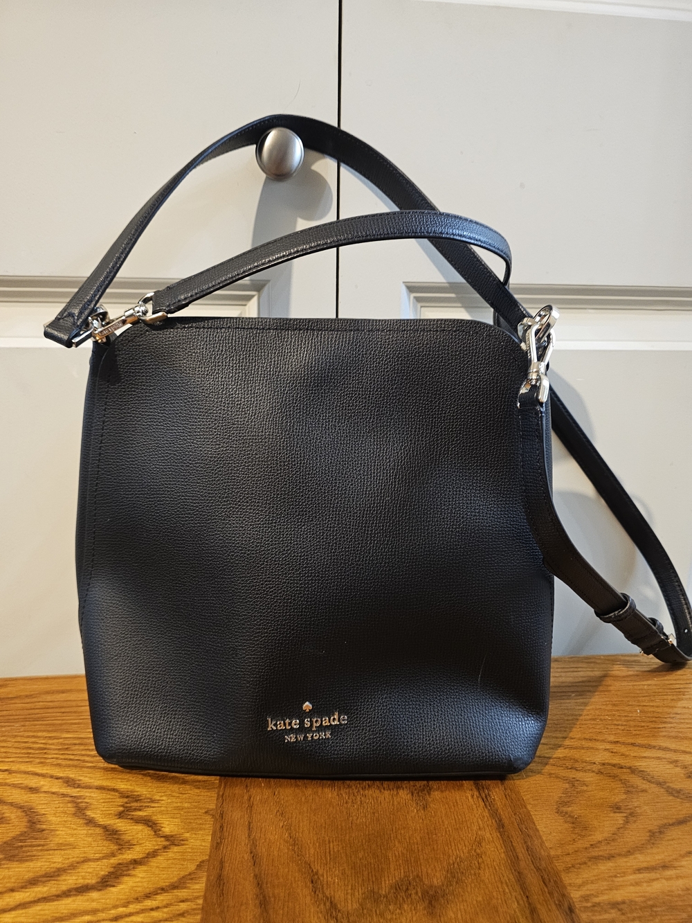 kate spade Black Leather Shoulder Bag